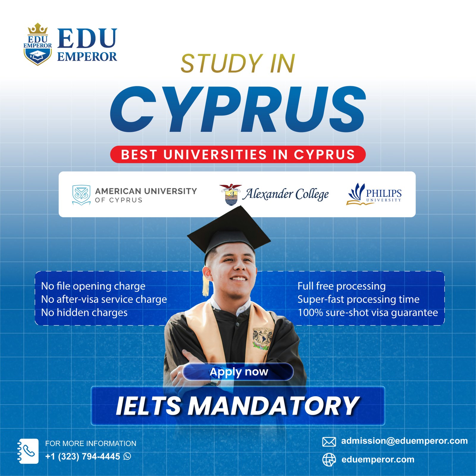 Coastal view of Cyprus with Mediterranean blue waters